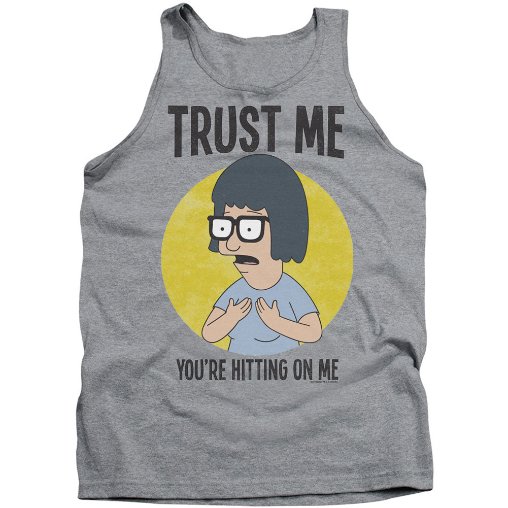 Bobs Burgers Trust Me Mens Tank Front