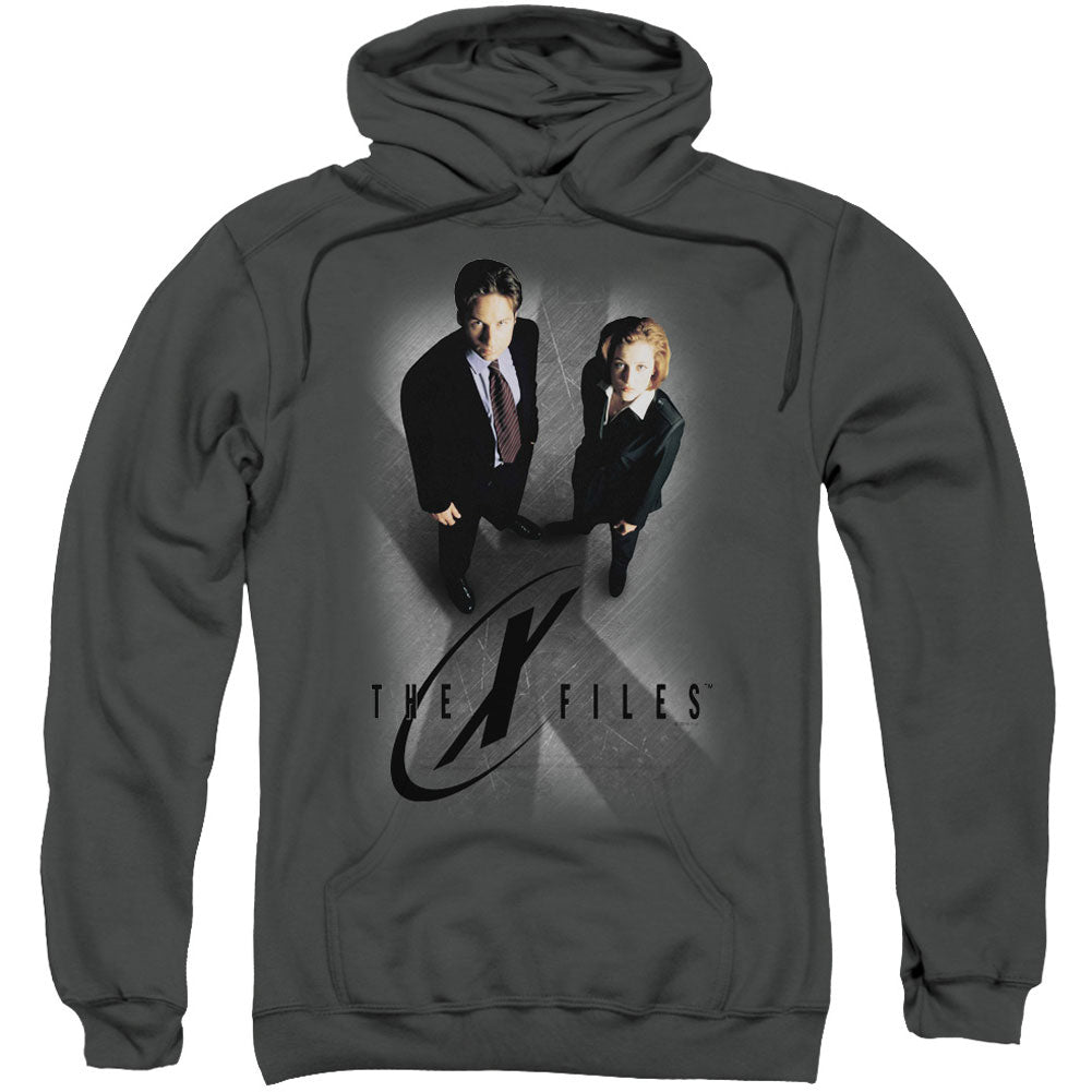 X Files X Marks The Spot Adult 25% Poly Hooded Sweatshirt Front