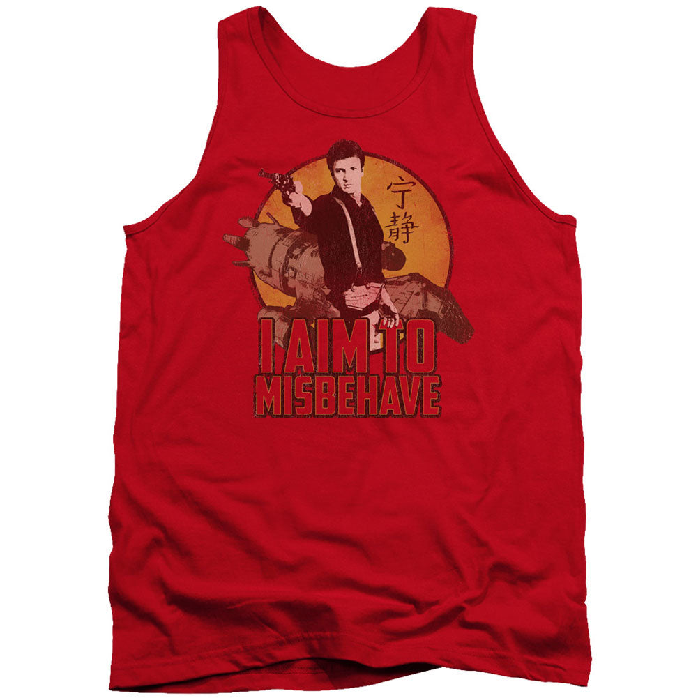Firefly I Aim To Misbehave Mens Tank Front