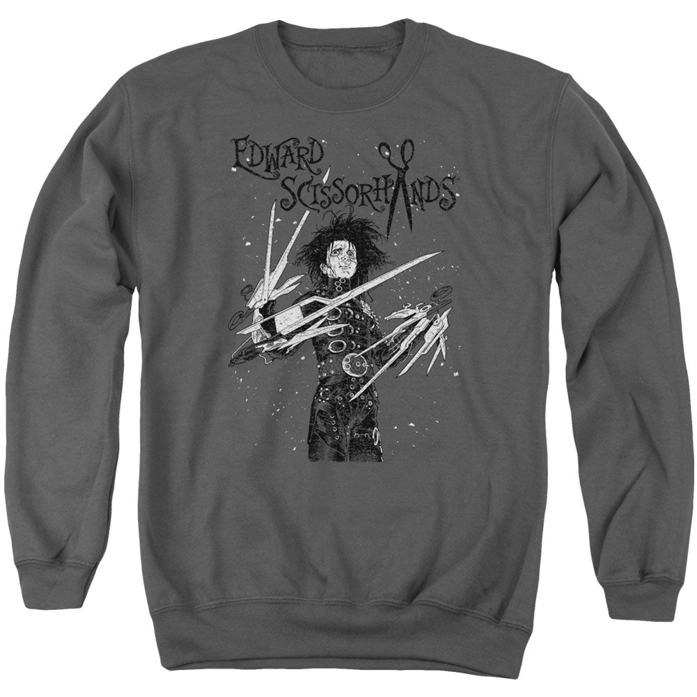 Edward Scissorhands Snowy Night Adult Sweatshirt Front