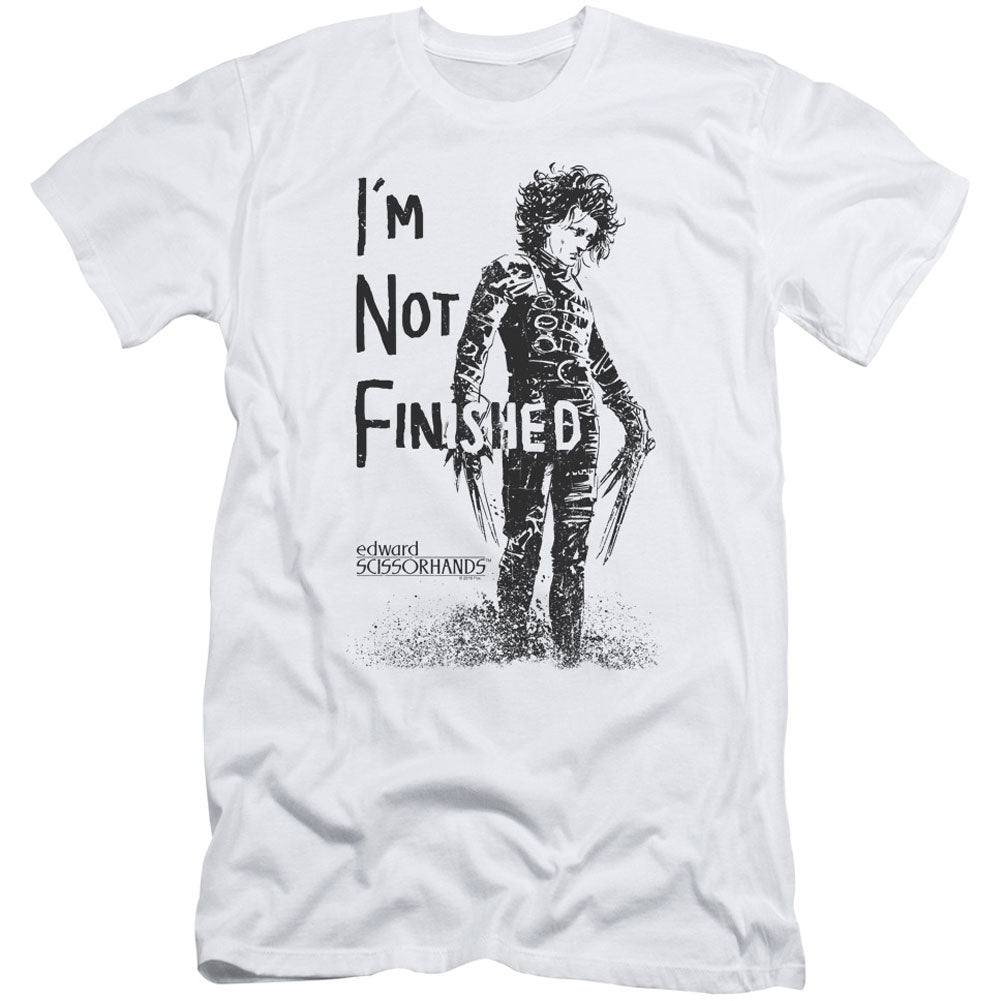 Edward Scissorhands Not Finished Adult Slim Fit Slim Fit T-shirt Front