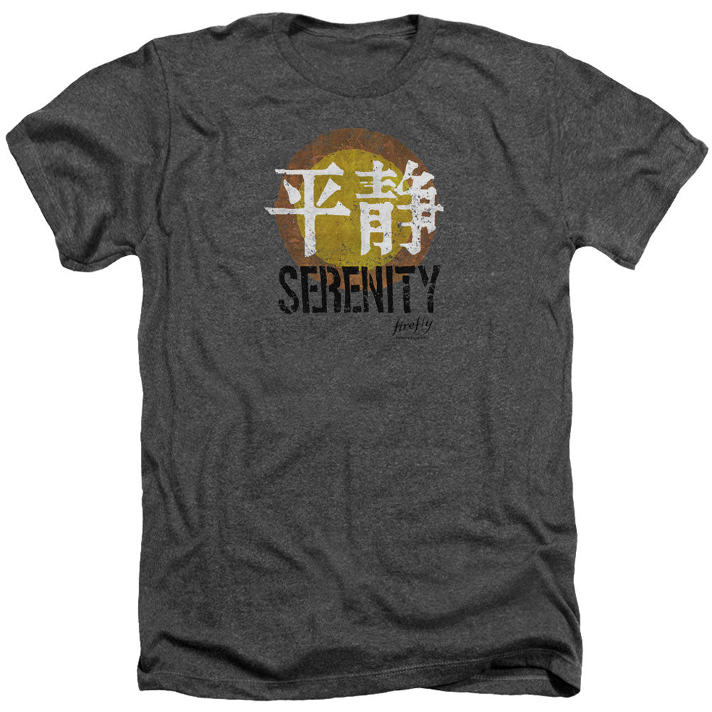 Firefly Serenity Logo Adult Heather 40% Poly T-shirt Front