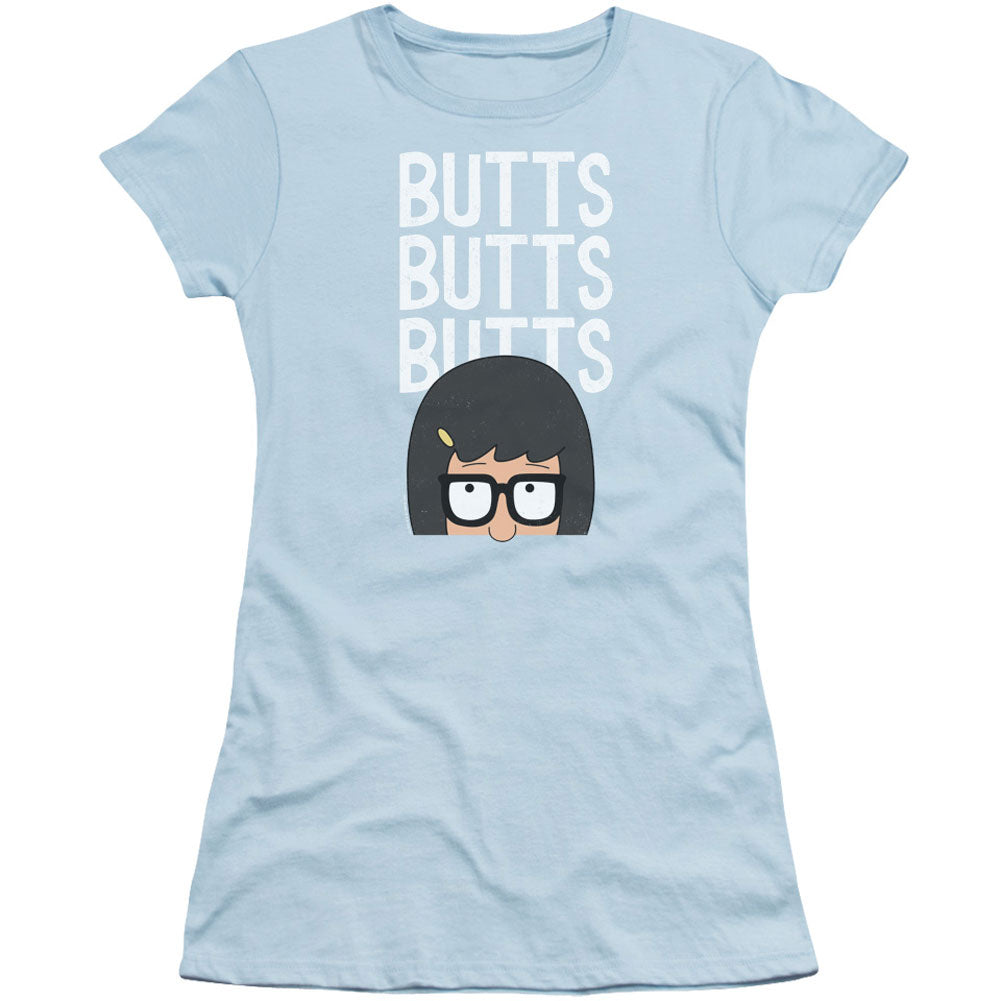 Bobs Burgers Peepin Cap Sleeve Junior Top Front