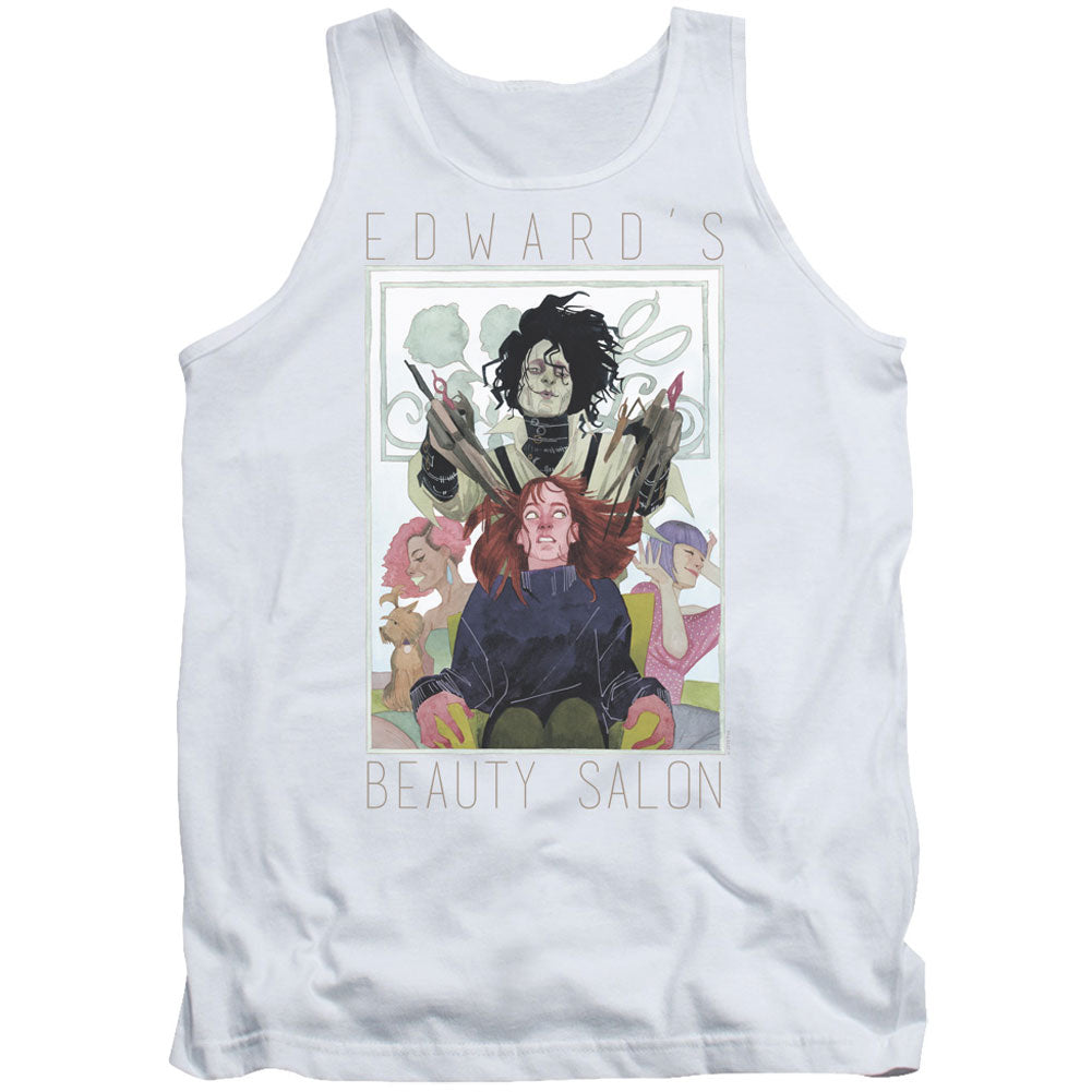 Edward Scissorhands Salon Mens Tank Front