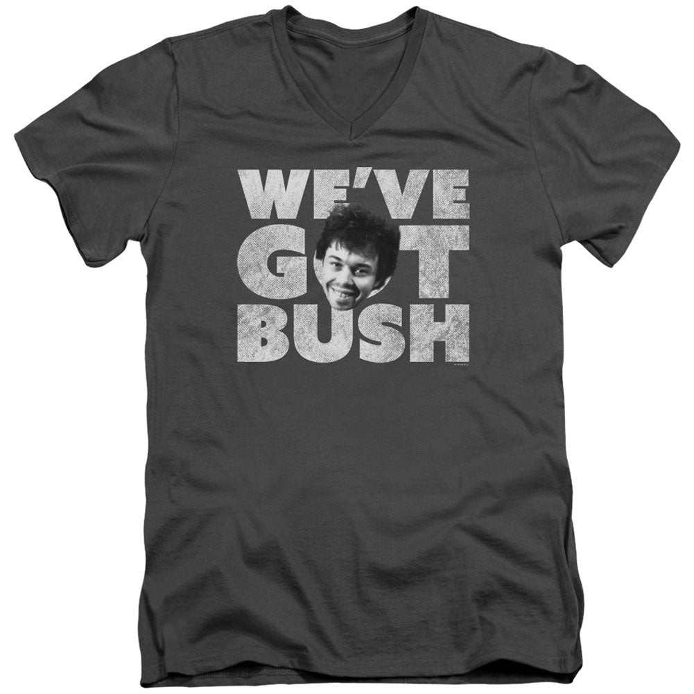 Revenge Of The Nerds Weve Got Bush Adult V-Neck Slim Fit T-shirt Front