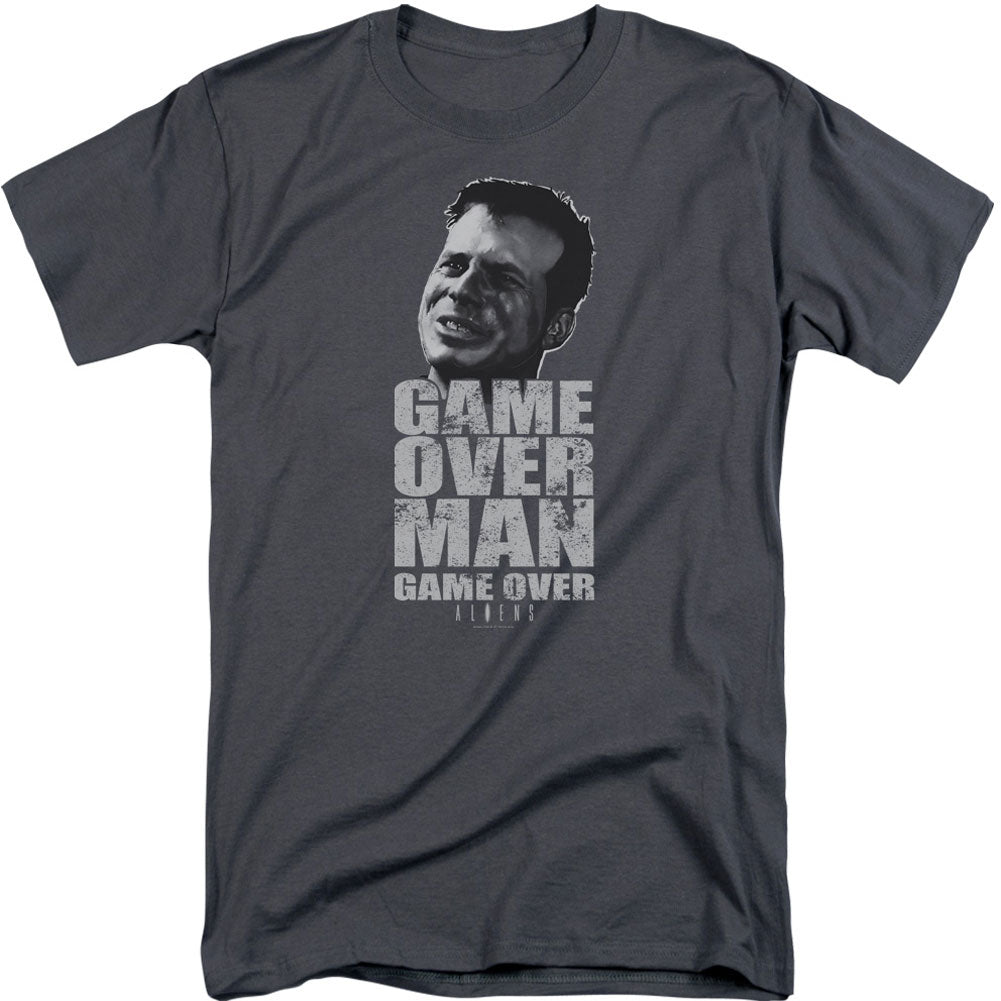 Alien Game Over Man Adult Tall T-shirt Tall Front