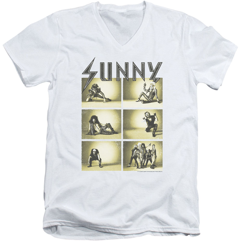 Its Always Sunny In Philadelphia Rock Photos Adult V-Neck Slim Fit T-shirt Front
