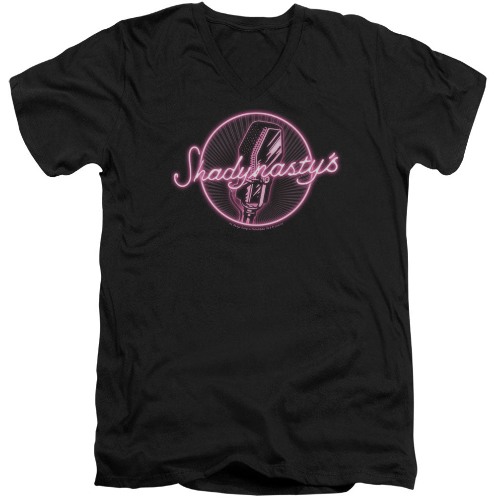 Its Always Sunny In Philadelphia Shadynastys Adult V-Neck Slim Fit T-shirt Front
