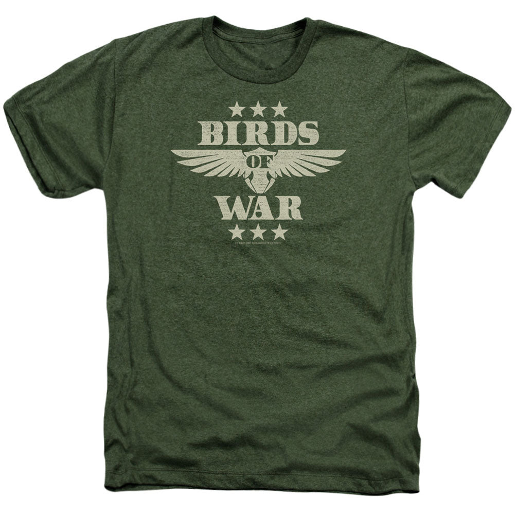 Its Always Sunny In Philadelphia Birds Of War Adult Heather 40% Poly T-shirt Front
