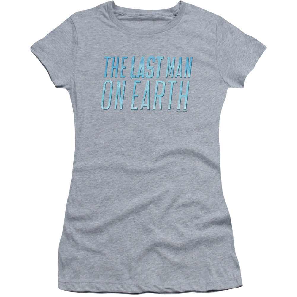 Last Man On Earth Logo Cap Sleeve Junior Top Front