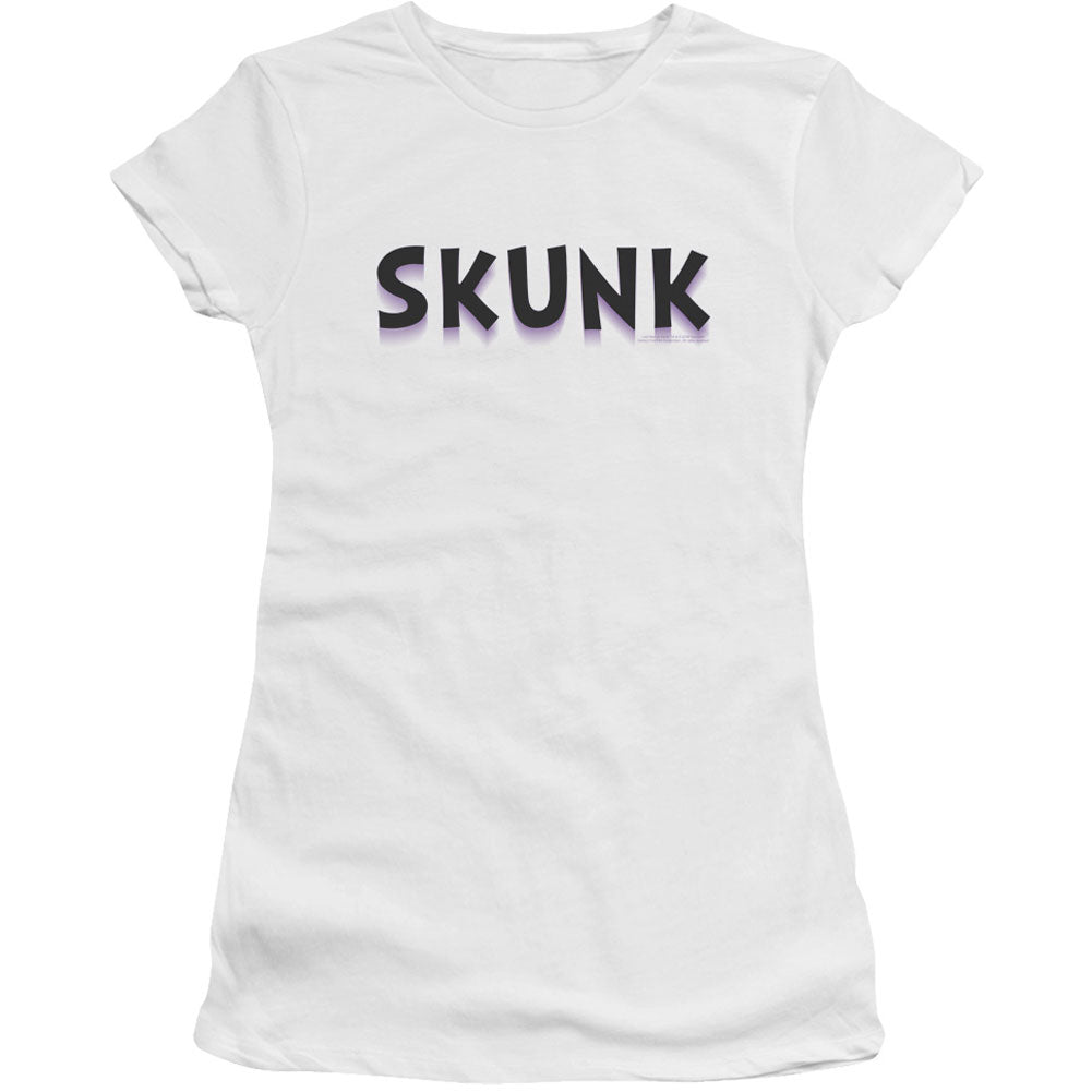Last Man On Earth Skunk Cap Sleeve Junior Top Front