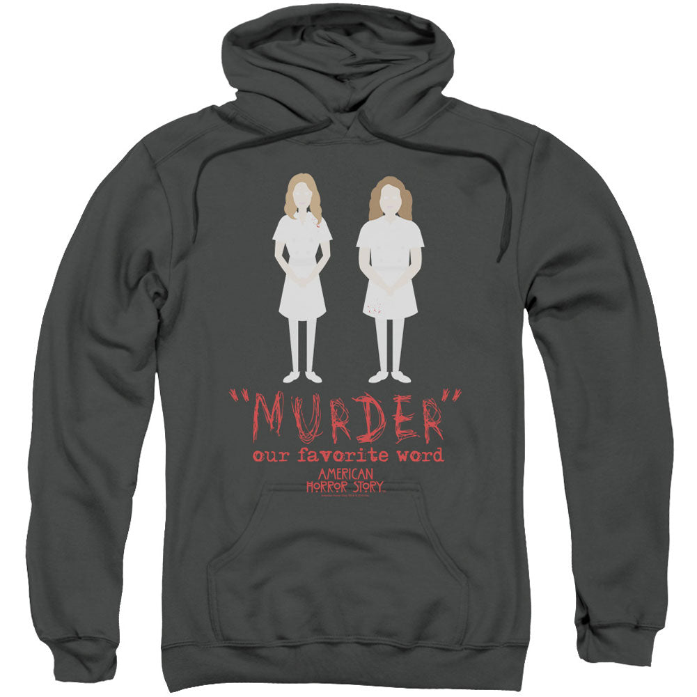 American Horror Story Murder Adult 25% Poly Hooded Sweatshirt Front
