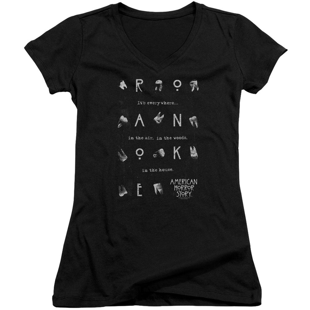 American Horror Story Chatter Box V-Neck Junior Top Front