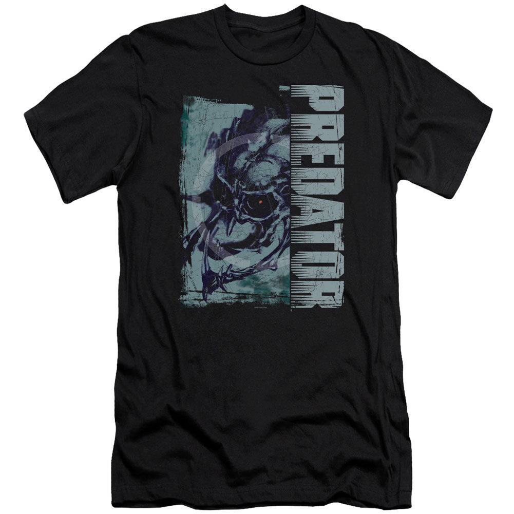 Predator Yautja Skull Premium Canvas Brand Slim Fit T-shirt Front