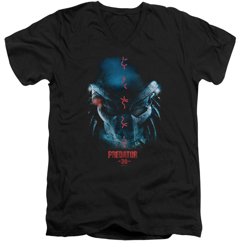 Predator 30th Anniversary Adult V-Neck Slim Fit T-shirt Front