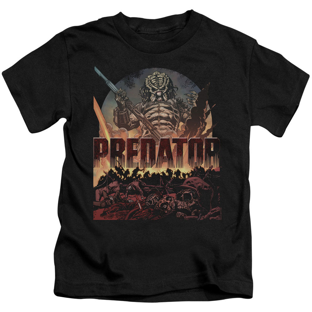 Predator Battle Juvenile Childrens T-shirt Front