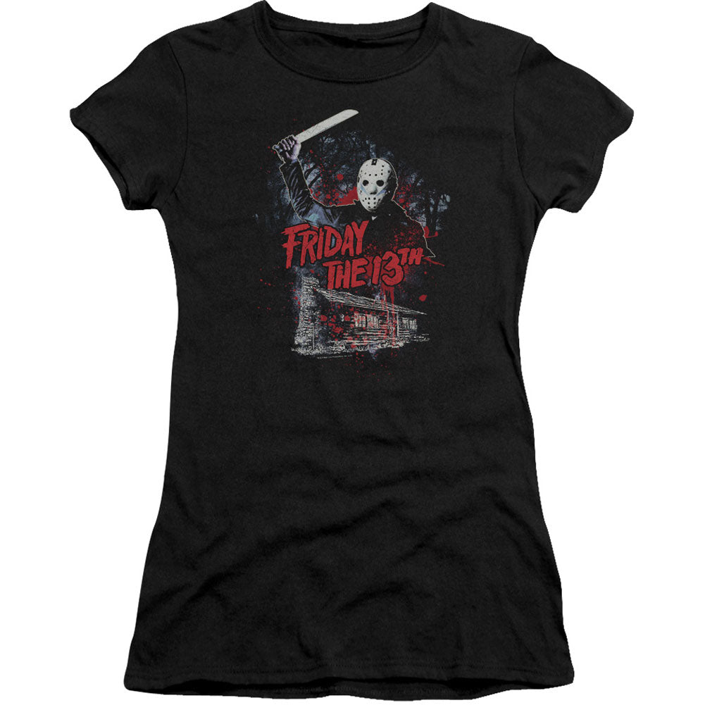 Friday The 13th Cabin Cap Sleeve Junior Top Front
