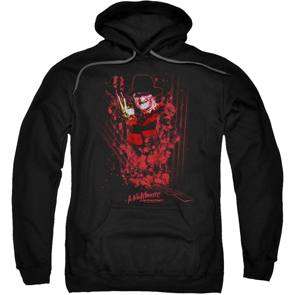 Nightmare On Elm Street One Two Freddys Coming For You Adult 25% Poly Hooded Sweatshirt Front