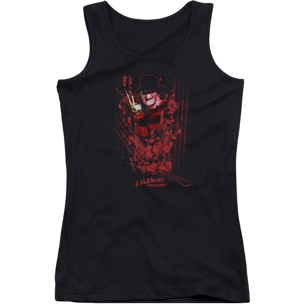Nightmare On Elm Street One Two Freddys Coming For You Junior Top Front