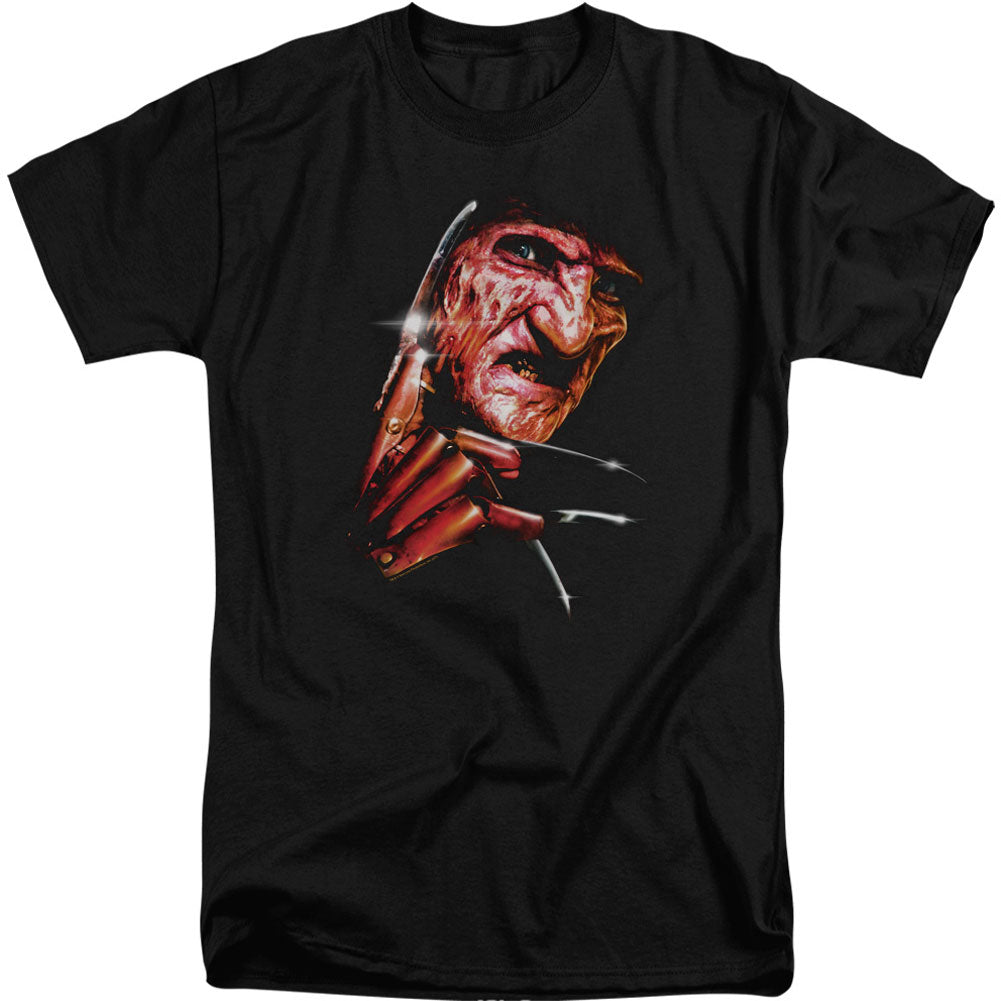 Nightmare On Elm Street Freddys Face Adult Tall T-shirt Tall Front