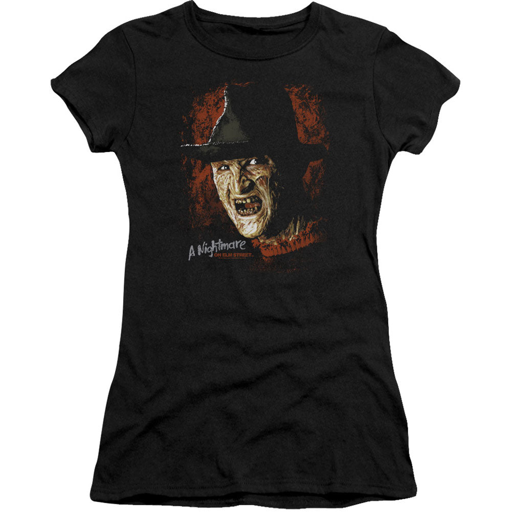 Nightmare On Elm Street Worst Nightmare Cap Sleeve Junior Top Front