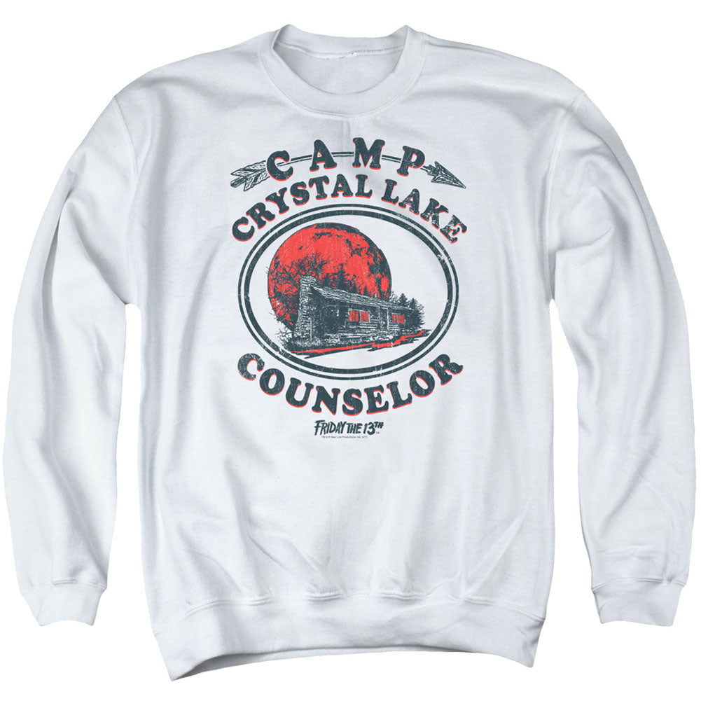 Friday The 13th Camp Counselor Adult Sweatshirt Front
