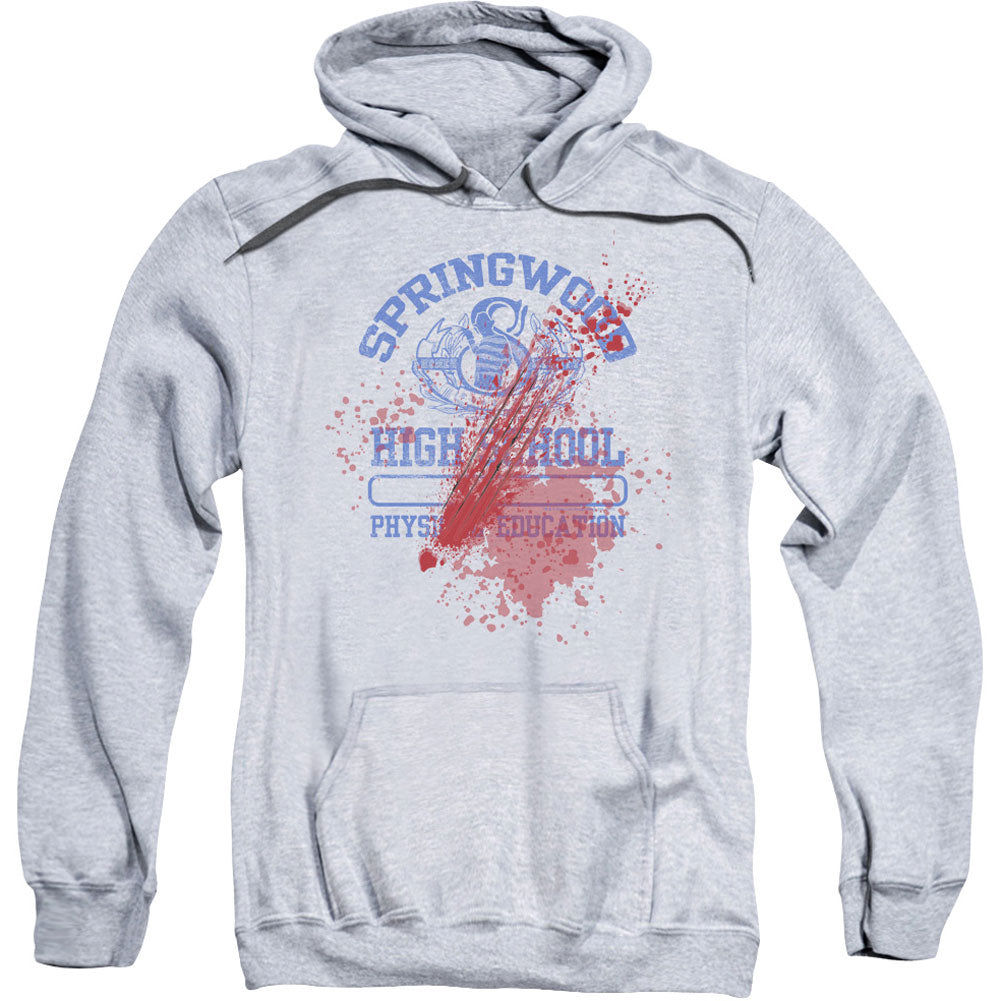 Nightmare On Elm Street Springwood High Victim Adult 25% Poly Hooded Sweatshirt Front