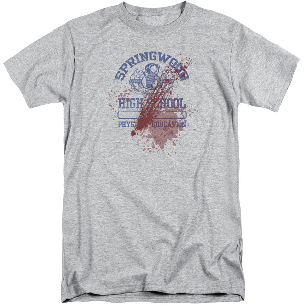 Nightmare On Elm Street Springwood High Victim Adult Tall T-shirt Tall Front