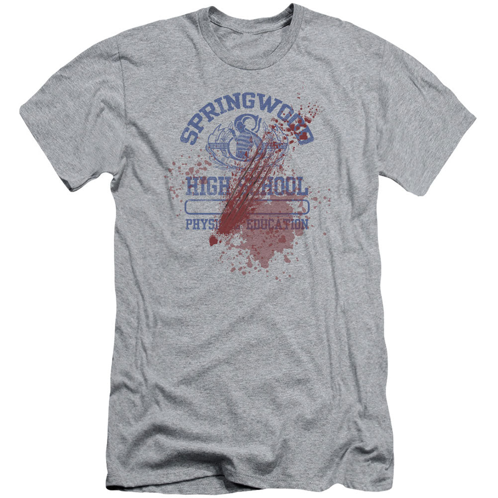 Nightmare On Elm Street Springwood High Victim Adult Slim Fit Slim Fit T-shirt Front