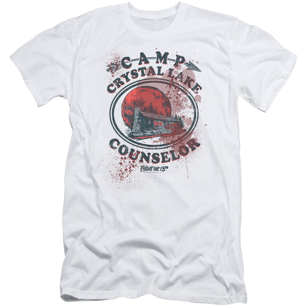 Friday The 13th Camp Counselor Victim Adult Slim Fit Slim Fit T-shirt Front