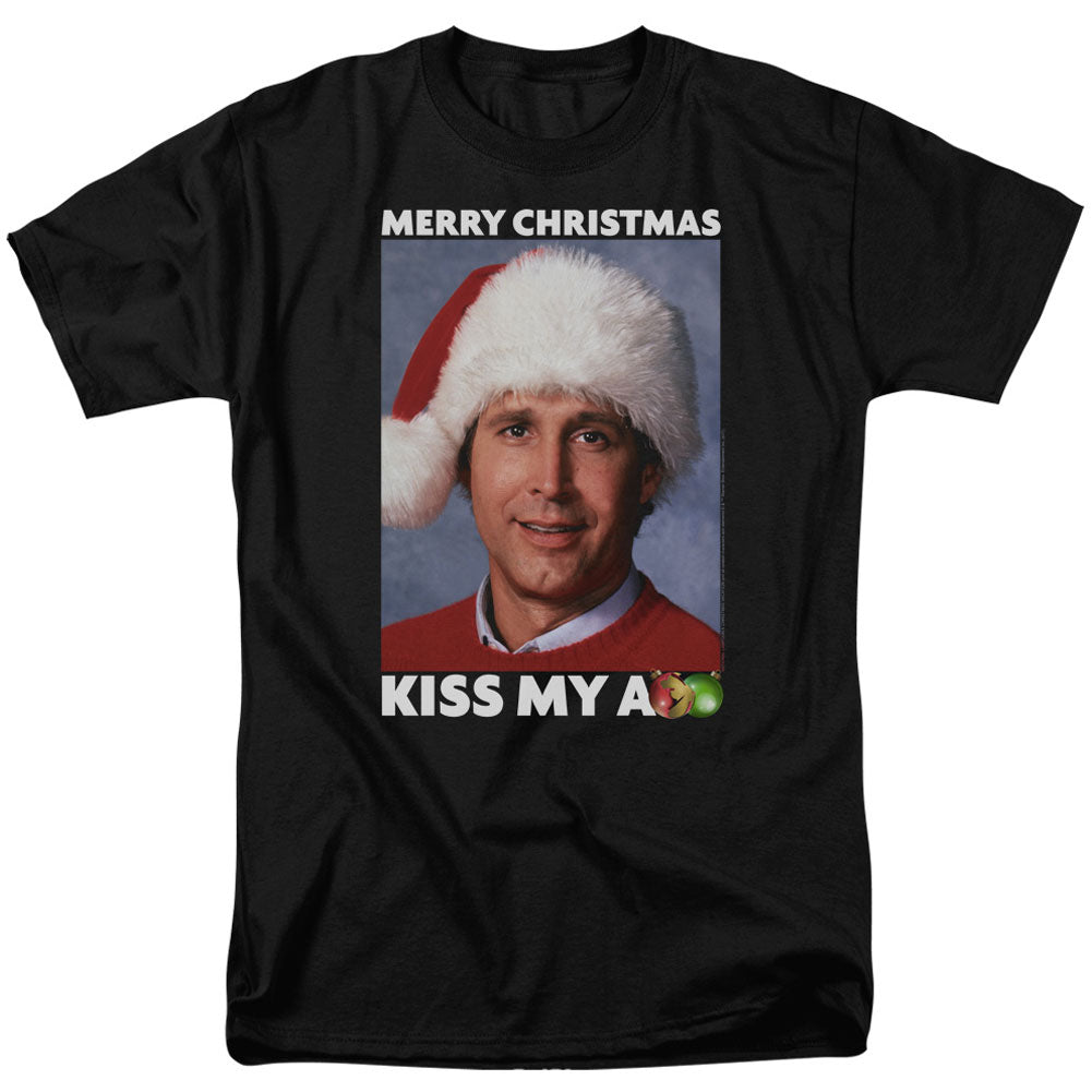 Christmas Vacation Merry Kiss Adult T-shirt Front