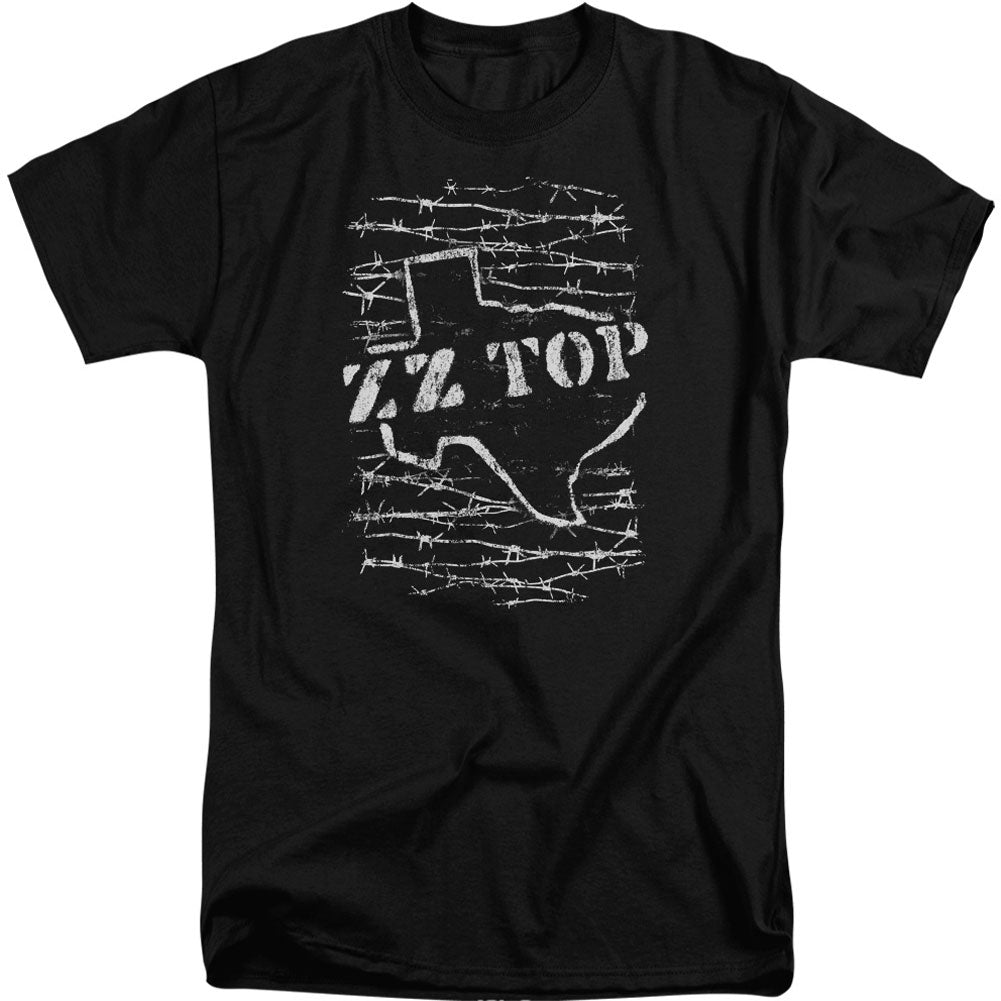 ZZ Top Barbed Adult Tall T-shirt Tall Front