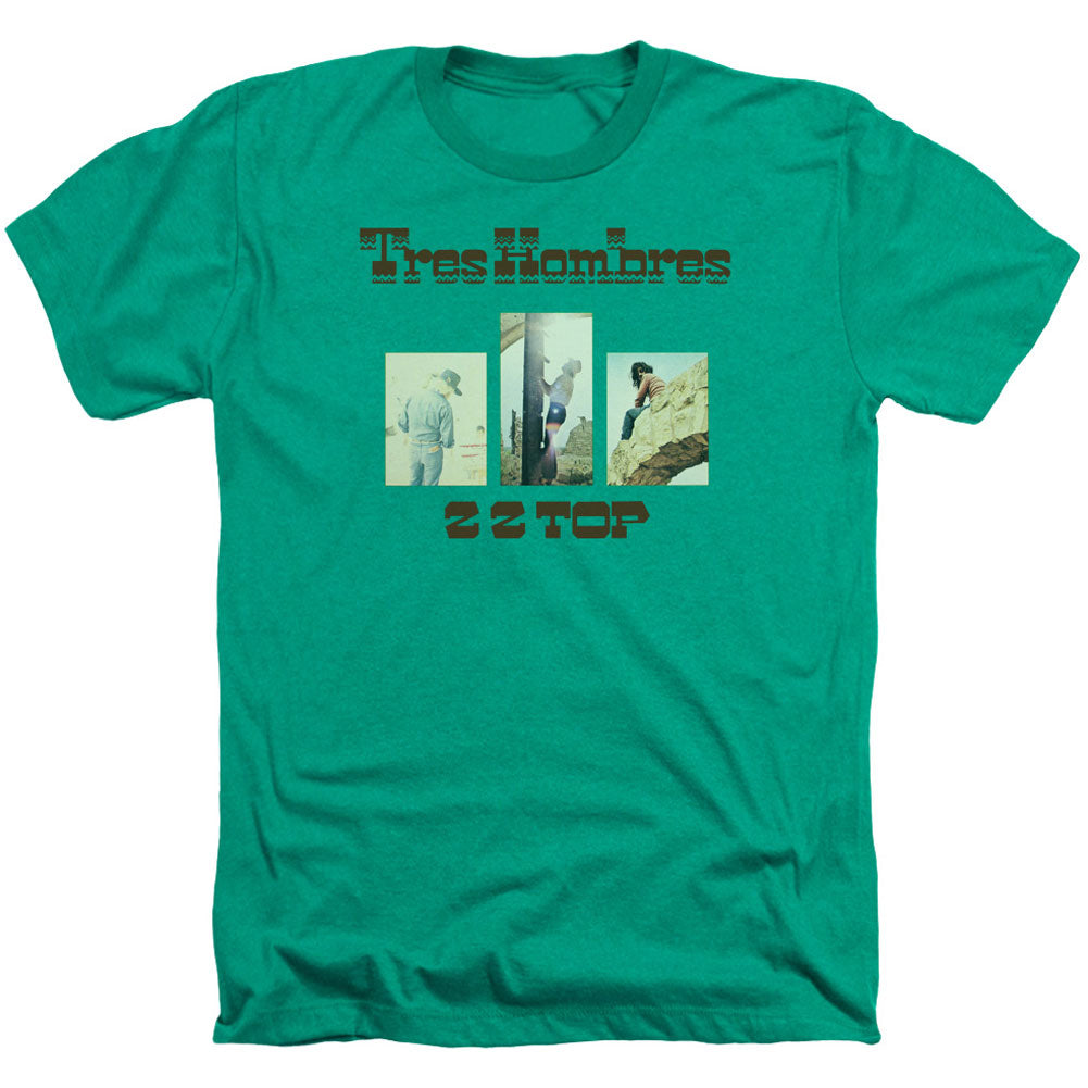 ZZ Top Tres Hombres Adult Heather 40% Poly T-shirt