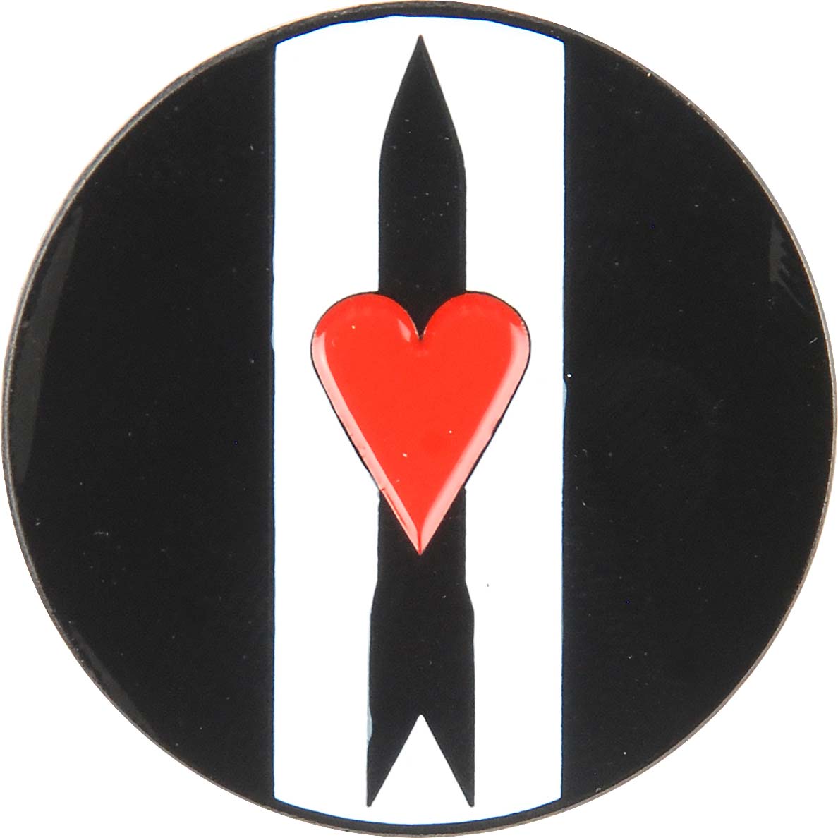 Love And Rockets Logo Enamel Pin Pewter Pin Badge Front