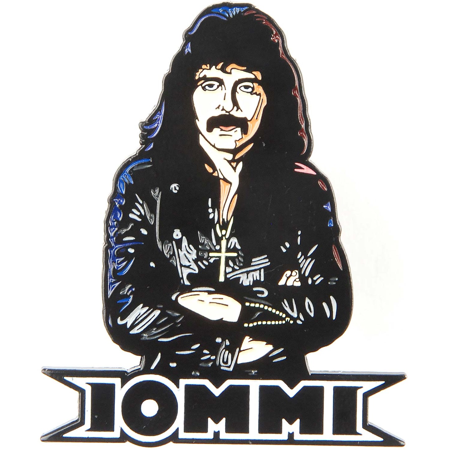 Tony Iommi 80's Iommi Enamel Pin Pewter Pin Badge