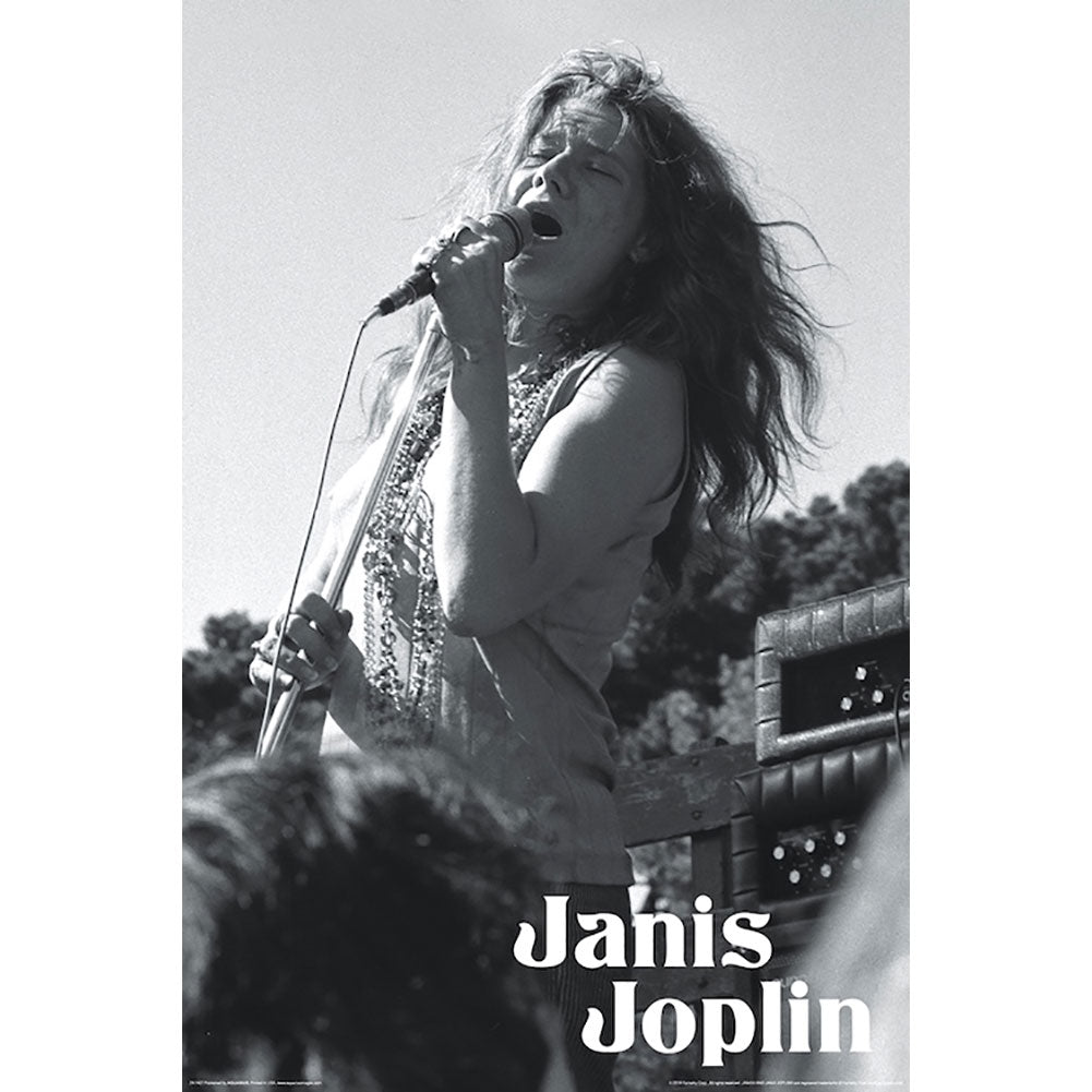 Janis Joplin Mic Domestic Poster Front