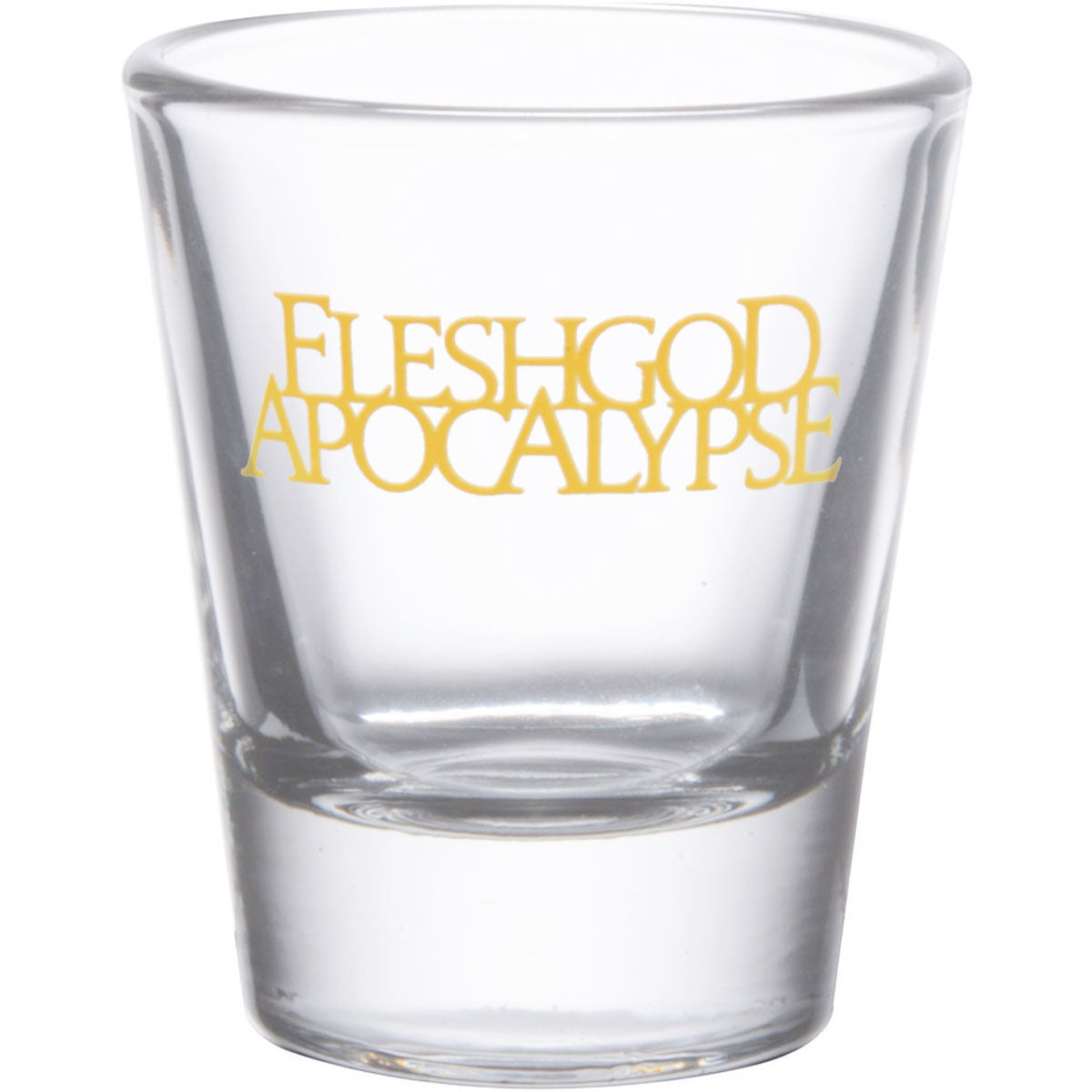 Fleshgod Apocalypse Gold Logo Shot Glass Front