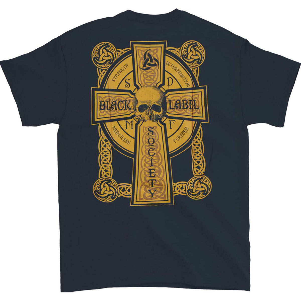 Black Label Society Navy Odin Demo Squad Tee T-shirt Back