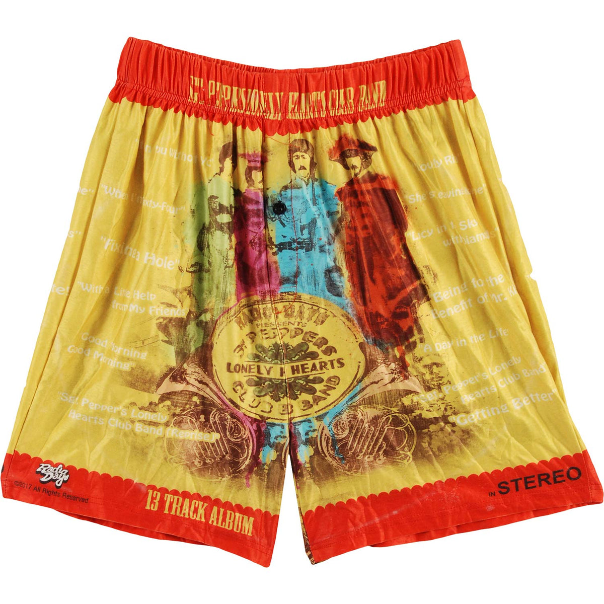 Beatles Sgt. Peppers Yellow Boxers Front