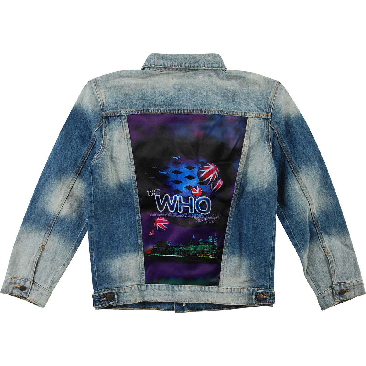 Who Union Jack Denim Jacket Back