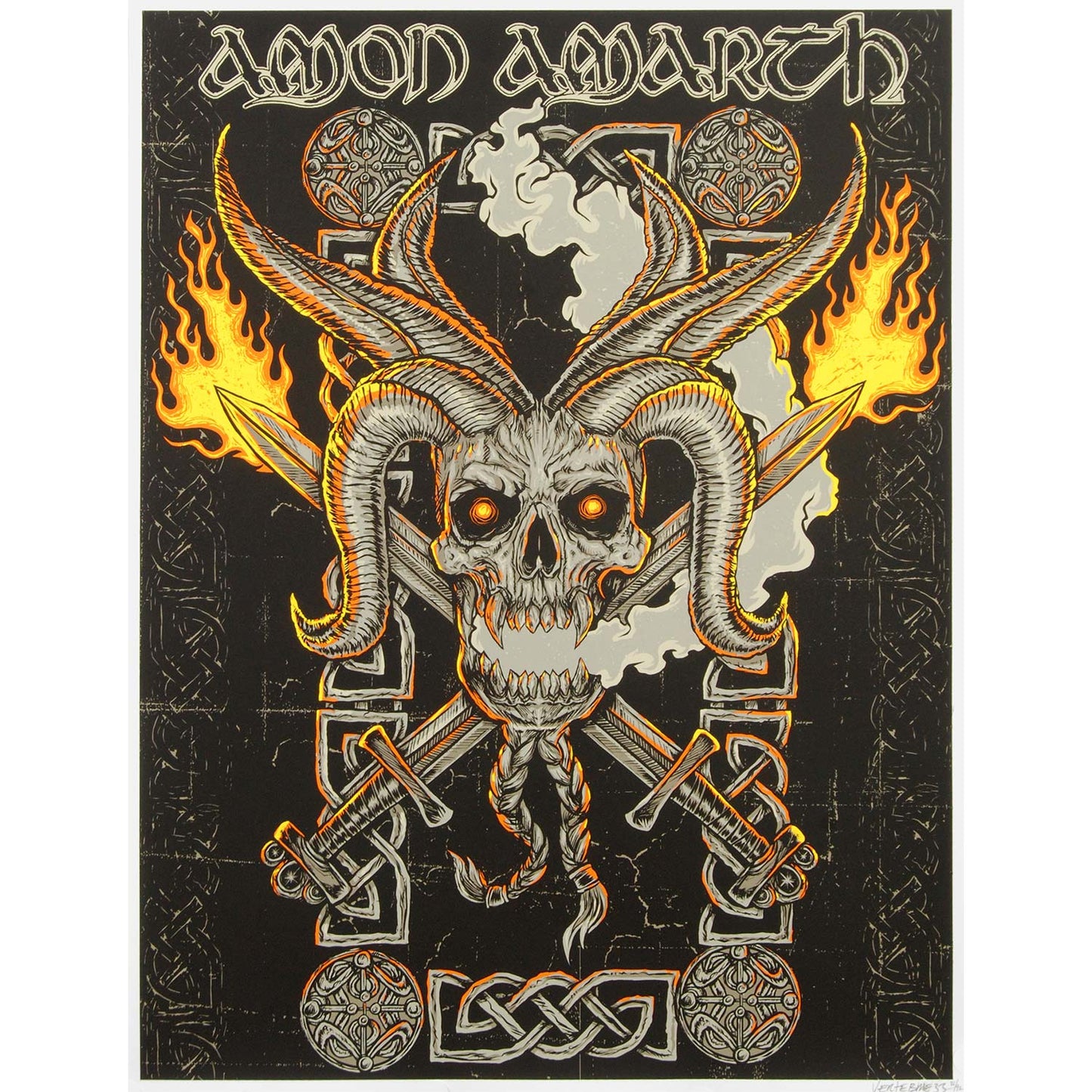 Amon Amarth Vertebrae33 Limited Screenprint Front