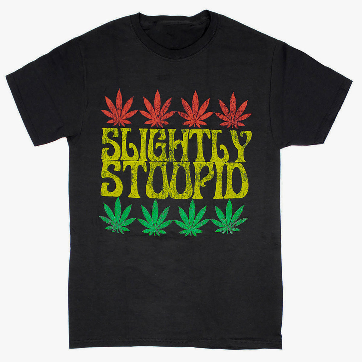 Slightly Stoopid Rasta Leaf T-shirt Front