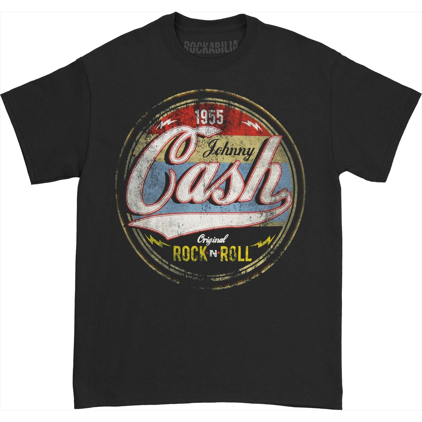 Johnny Cash Original Rock and Roll T-shirt Front