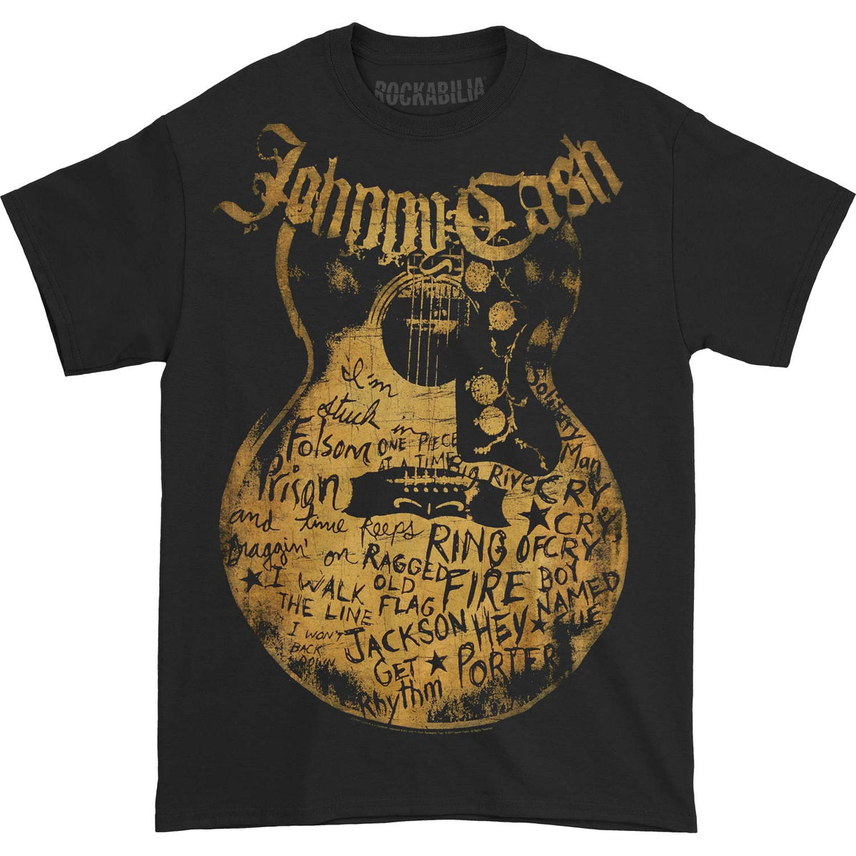Johnny Cash Songs T-shirt Front