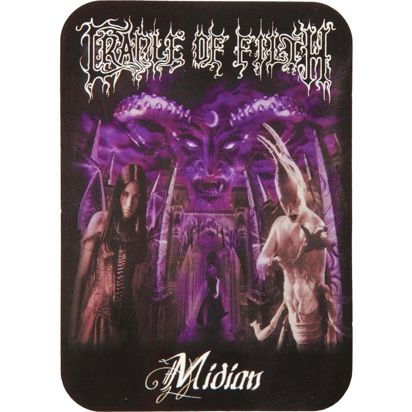 Cradle Of Filth Purple Demon (Mini) Sticker Front