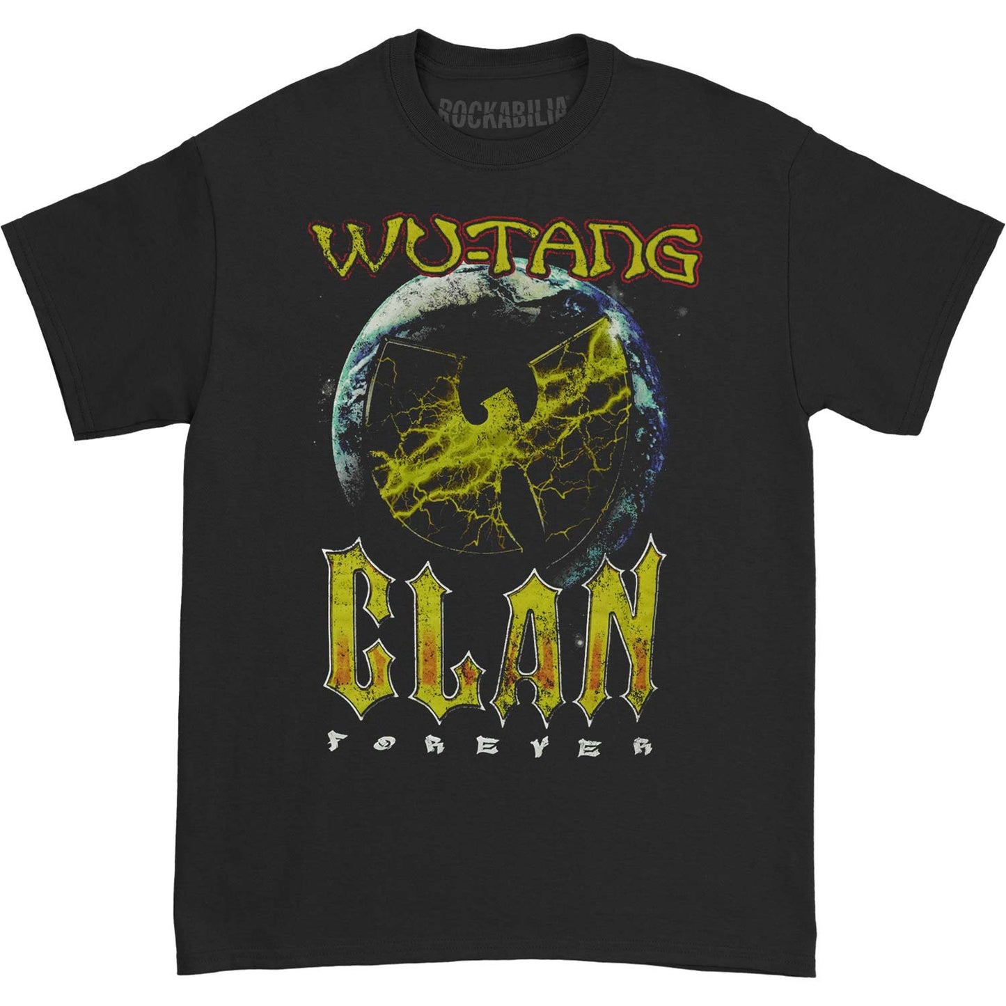 Wu Tang Clan Bat Globe Forever Slim Fit T-shirt Front