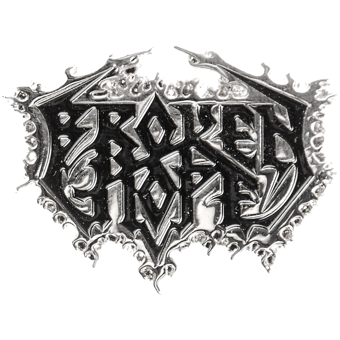 Broken Hope Die Cut Logo Pin Pewter Pin Badge