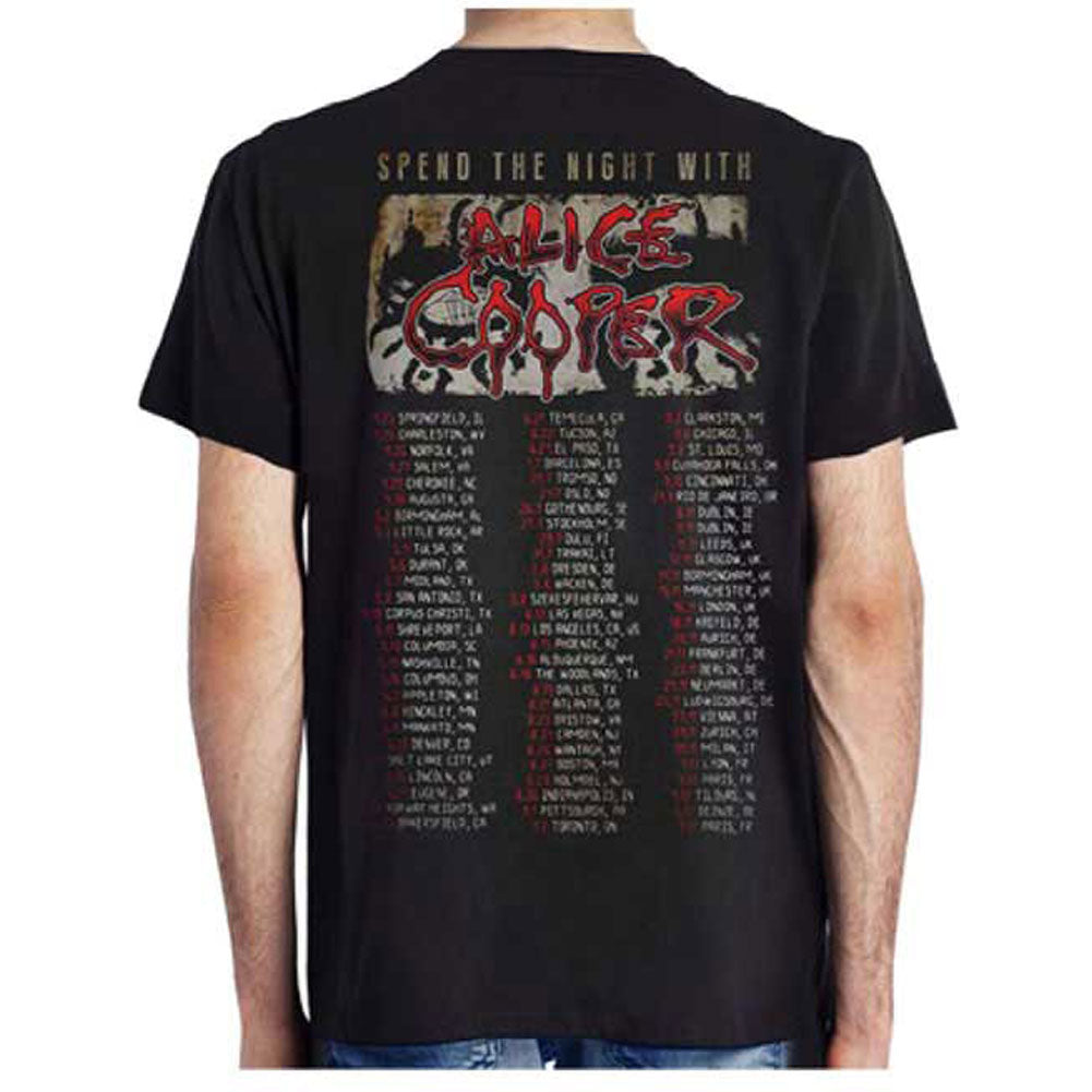 Spend The Night With Alice Cooper Slim Fit T-shirt Back