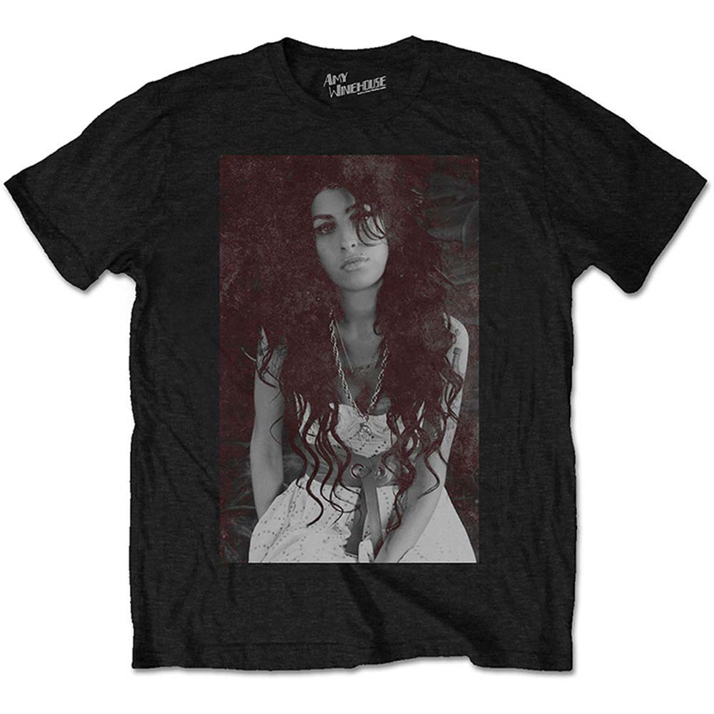 Amy Winehouse Back to Black Chalk Board Slim Fit T-shirt Front