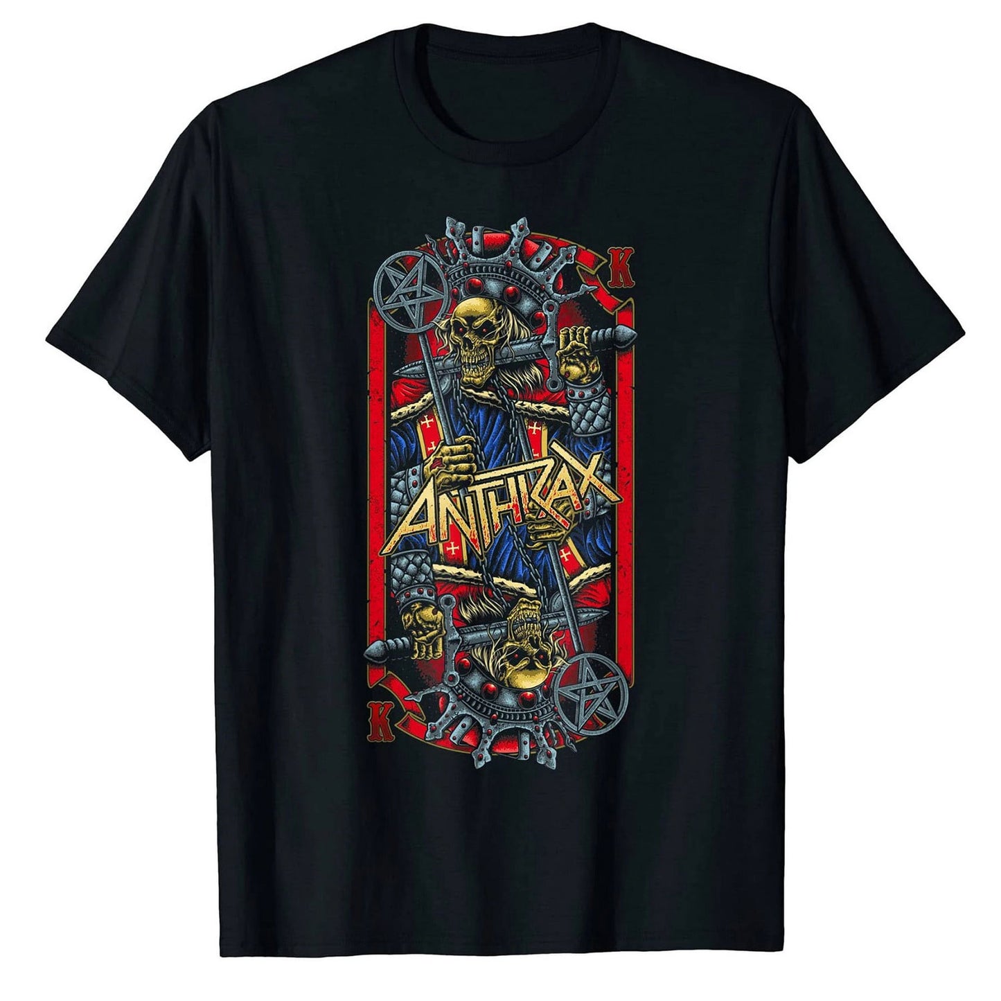 Anthrax Evil King Slim Fit T-shirt Front